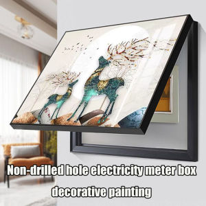 ElecElectric Meter Box Decorative Painting Punch-Free Electric Brake Box Blocking Mural Distribution Box Painting