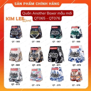 Quần Muay Thái Another Boxer Chính Hãng Muay Thai Short Chất Liệu Satin Cao Cấp Mẫu mới về (065-076)