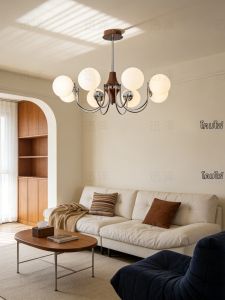 XUNZE | Vintage French Colonial & Bauhaus Style Chandelier