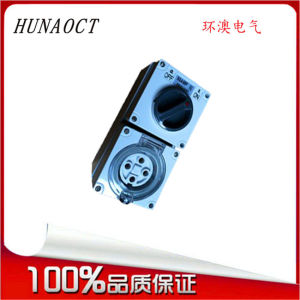 ปลั๊กและสวิตช์แบบกันน้ำสำหรับกลางแจ้ง HUNAOCT IP66 สามเฟสสี่ช่อง ปุ่มหมุน 56CV432 คุณภาพสากล ช่องทางไฟฟ้า