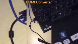 VGA to HDMI Converter Connector 1080P with Audio For PC Laptop to HDTV Projector