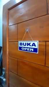 Premium akrilik istirahat buka tutup toko warung kantor papan acrylic petunjuk pintu gerobak