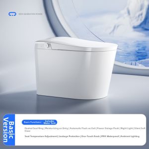 JOMOW | Light Intelligent Automatic Opening Toilet No Water Pressure Limitation Foam Shield
