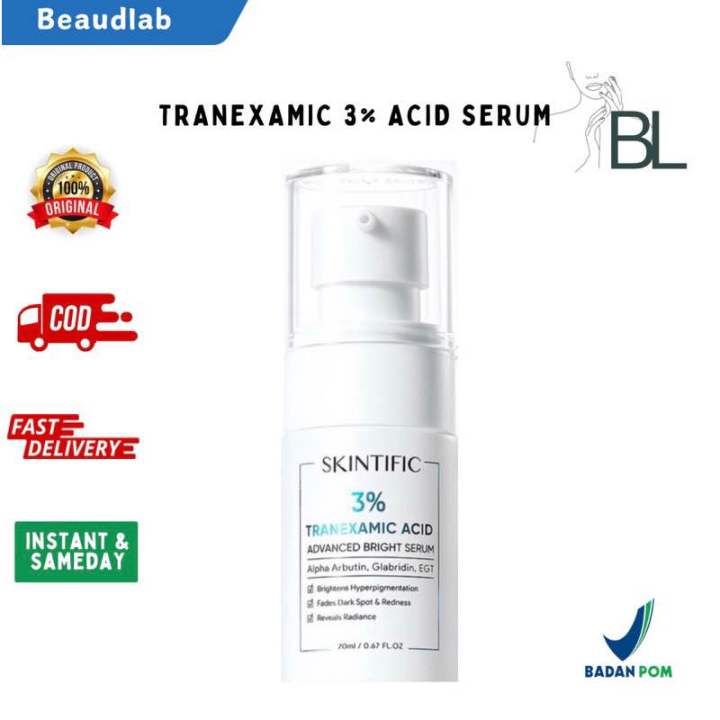 SKINTIFIC 3% Tranexamic Acid Advanced Bright Serum 20 ML | Lazada Indonesia