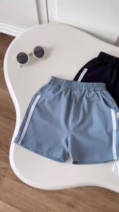 Quần short quần đùi chất thun cotton phong cách Sport cho bé trai bé gái 9 tới 28kg BERNIE H0226Q39Đ
