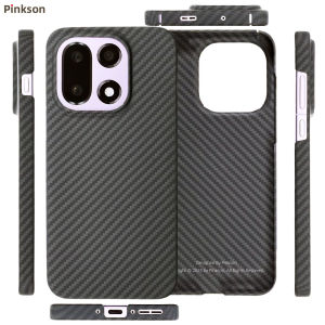 pinkson | OnePlus 15 Case Aramid Fiber Carbon Fiber Pattern Thin Full-coverage Matte Scratch-resistant Lightweight Business Simple Magnetic Accessories