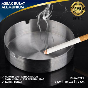 Asbak Bulat Alumunium | Asbak Rokok Bulat Alumunium | Asbak Ashtray Alumunium | Ashtray Café | Asbak Ukuran 8cm 12cm | Asbak Bulat Tebal | Asbak Anti Karat