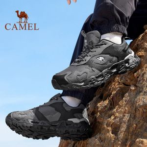 Camel Outdoor Mens Breathable Wear-resistant Non-slip Hiking Shoes