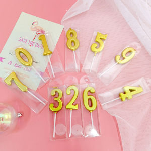 🔥Moheted👍0-9 Number Candle for Birthday Candle Birthday Cake Topper Birthday Cake Decoration