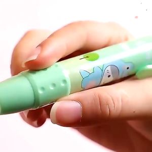 Retractable Pencil Eraser Student Correction Supplies Pencil Rubber Press Art Erasers School Supplies Stationery