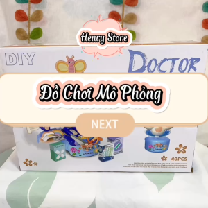 Đồ Chơi Mô Phỏng Cao Cấp 2 Trong 1 Bàn hoa Y Tế Trạm Xe Công Trình Bàn Hoa Thú Cưng