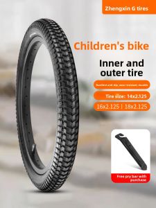 Durable Foldable Bicycle Outer Tire Wear Resistant Childrens Bike Tire 14/16/18 Inch X2.125 Cst Brand Cycling Equipment Parts