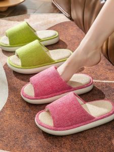 Spring & Fall For Home Cotton Slippers Home Men and Women Indoor Wooden Floor Soft Bottom Fabric All Year Round Feeling of Shit Cotton Slippers
