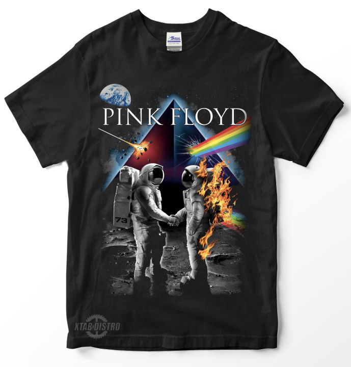 Kaos PINK FLOYD BRIGHT SIDE OF THE MOON Premium tshirt kaos Pinkfloyd