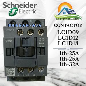 CONTACTOR SCHNIEDER LC1D09 25A- LC1D12 25A - LC1D18 32A-