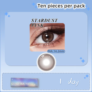 JARWAWA 10PCS daily disposable natural color contact lenses fashionable coffee/brown/blue popular beauty makeup contact lenses
