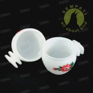 SEMPATI Cepuk Kembang Kecil: Wadah Makan & Minum Burung Terbaik