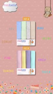 Miabelle Swaddle Bedong Bayi Set 4pcs