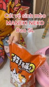 [Tải 6 Túi] Cát Vệ Sinh Cho Mèo Maneki Neko Cát Nhật Túi 9L