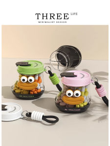 Portable Mini Medicine Box Tablet Organizer Weekly Storage Container Three Life Brand Moon Print Home Organization Solution