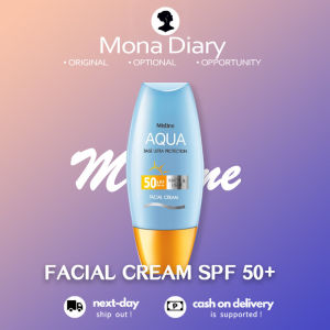 🌸100% Authentic🌸MISTINE Aqua Sunscreen Sunblock Moisturizer Facial Body Cream UV Shield SPF50+ PA+++ 60ML no whiteing Sunblock Moisturizer Facial/Body Cream UV