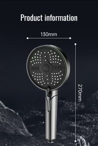 [Enhanced version of supercharged shower head] Home high-end shower supercharged shower head set for bathing/spray/massage/bubble/rain shower with multiple modes