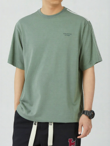 Warrior | Áo Thun Nam Mùa Hè Thời Trang Cotton Sạch Cổ Tròn Dáng Rộng In Hình