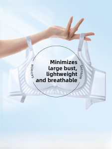 PIER N°5 | Herbal Origin Summer Thin Cool Sensation Seamless Womens Underwear Large Chest Illusion Bra Hole Cup Lift Anti-Sagging