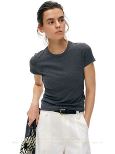 SHEITAOZI | Slim Fit Crew Neck T-Shirt