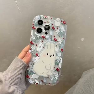 🔥 เคสแฟชั่นยี่ห้อ สำหรับ iPhone 14/13/12/11 Pro Max ลายผีเสื้อ กระต่าย เคส สุดฮิต และมีขาตั้งสำหรับน่ารักหรูๆ #34#35#36