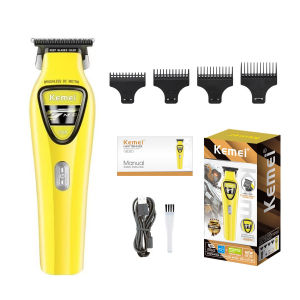 Kemei | Máy Cắt Tóc Không Chổi Than Chuyên Nghiệp Kemei KM-1566 KM-1567 Máy Tỉa Tóc Cho Nam Với Rôto Ngoài Và Sạc Type-C/USB