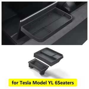 for Tesla Model 3 Y YL Juniper Highland 2025 2026 Dashboard ETC Storage Box Double-layer Control Screen Phone Organizer Tray