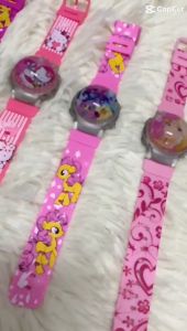 ICE Jam Tangan Kanak-Kanak Kids Sport and Casual Hello kittyBarbie GirlMy Little Pony LED Light Watch Flip Open Series Digital Silicon Strap + FREE Box