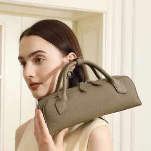 BeeGreen กระเป๋าถือหนังแท้ขนาดเล็กผู้หญิงกระเป๋าไส้กรอกแฟชั่นกระเป๋าอเนกประสงค์ไหล่