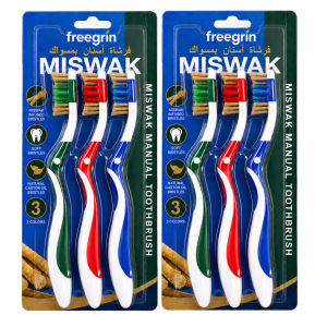 Bộ 6 Bàn Chải Đánh Răng Mềm Miswak Với Lông Bàn Chải Tẩm Dầu Thầu Dầu Chăm Sóc Răng Miệng Tự Nhiên Từ Thực Vật Tiện Dụng Cho Du Lịch & Sử Dụng Tại Nhà