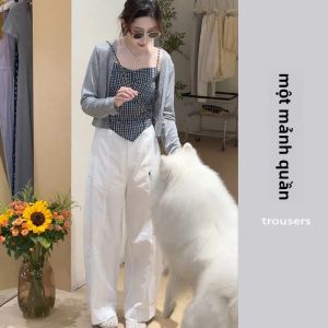 YUEZHONGWEI | Áo ba lỗ không tay màu xanh lam không đều thời trang mùa hè cho nữ áo khoác ngoài thanh lịch eo thon gọn không có dây đeo