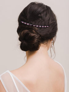 High-End Rhinestone Hair Comb Large Forehead Comb Metal Toothed Hair Clip Back of Head Hair Comb Fresh out Fashion Accessory