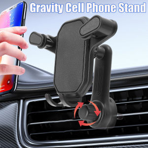 Giá để điện thoại mới thanh nới rộng xe cho điện thoại di động 360 độ Kim Loại Xoay móc phụ kiện thông khí điều hòa xe ô tô khung điều hướng