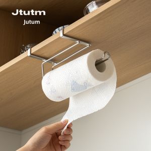 JTUTM | Cabinet Underhung Paper Towel Holder Multifunctional Rack