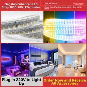 BOOMING LIGHTING | Waterproof Super Bright LED Light Strip 10m for Indoor and Outdoor 220V