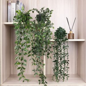 Artificial Green Plant Hanging Vine Fake Flower Home Living Room Decoration Basket Decorative Hanging Plant Small Potted Plant