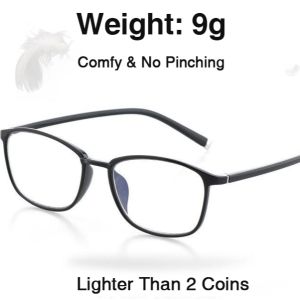 Ultra-light TR Stylish Presbyopic Glasses: HD Auto Zoom Anti Blue Light & Scratch-resisting Dual Distance