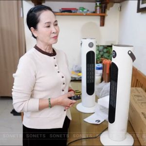 Máy sưởi gốm CAMEL quạt sưởi đứng công nghệ PTC cao cấp làm ấm nhanh an toàn cho bé sơ sinh sử dụng ấm phòng ngủnhà tắm nhanh vào màu đông không đốt cháy oxi