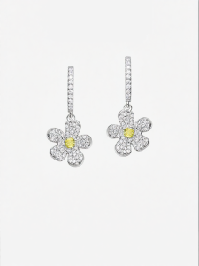 HEFANG Jewelry | Bông Tai Tinh Tế Thiết Kế Freesia Lấp Lánh
