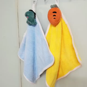 Khăn Lau Tay Nhà Bếp hình Thú Bông Xinh Xắn khăn lau tay nhà bếp mềm mịn thấm nước đa năng