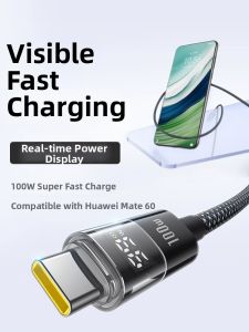 BASEUS | USB to Type-C Digital Display Charging Cable 100W