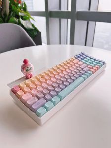 Lofree Keyboard First Touch Rainbow Marshmallow Bluetooth Keyboard Xiao Qiao 100 Keys 3 Modes Red Switches Wireless Mechanical Keyboard Lofree Keyboards Xiaomi Lofree - Lazada