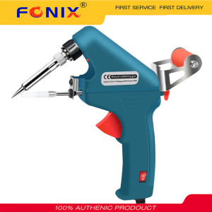 FONIX Electric Handheld Soldering Iron 220V 60W Automatic Tin Feeding Machine Electronic Welding Tool Adjustable Solder Tool Kit Fast Heating
