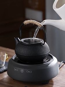 กาน้ำชาเหล็กหล่อสไตล์ญี่ปุ่น + กาน้ำชาชง / กรอง 900ml หม้อเหล็ก Ding Cast Iron Tea Enclosure หม้อสำหรับทำชา