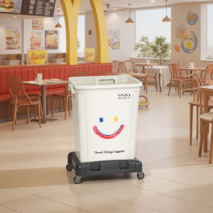 Waste Collection Cart Large Capacity Portable Kitchen Commercial
